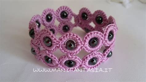 Bracciale Uncinetto Con Perle Tutorial E Spiegazioni ManiFantasia