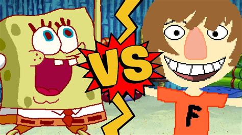 M U G E N Battles SpongeBob Vs Fred Figglehorn YouTube