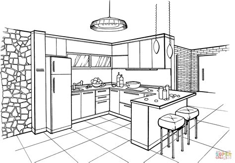 Cocina Para Colorear Gran Venta Off