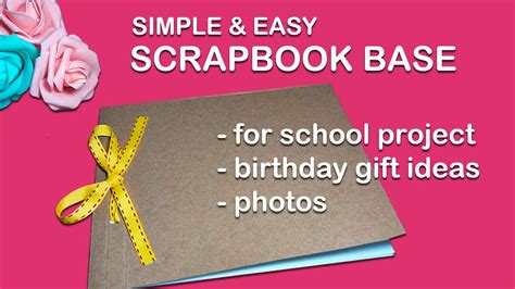 Easy Scrapbook Base Using Folder Scrapbook Making DIY Tutorial