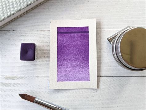 Manganese Violet Pv16 Handmade Watercolor Paint Matte Etsy