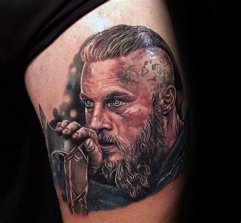 60 Ragnar Lothbrok Tattoo Designs For Men - Vikings Ink Ideas