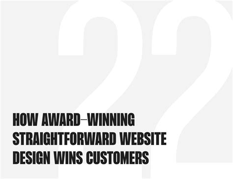 How Award Winning Straightforward Web Design Wins Customers