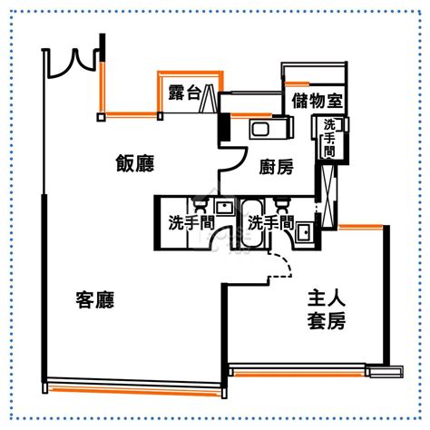 圖則研究所｜千呎單位一房開則 客飯廳係兩房盤面積 好師傅