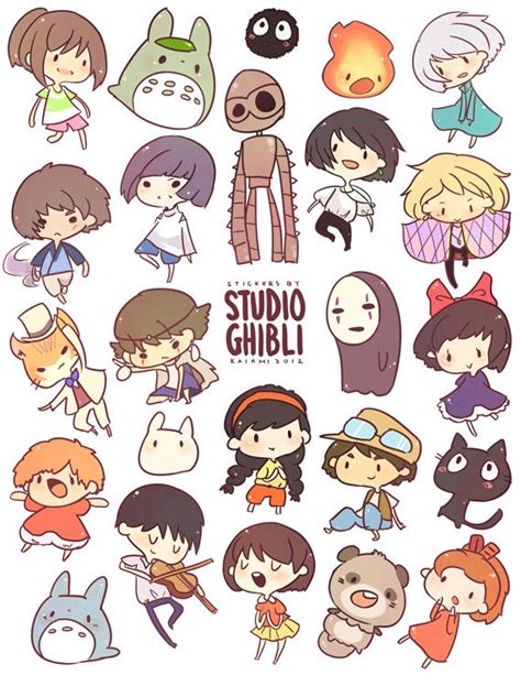 Studio Ghibli Stickers By Kaiami On Etsy