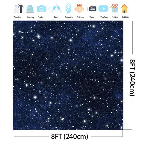 Buy Sensfun Night Sky Star Backdrop Universe Space Theme Starry