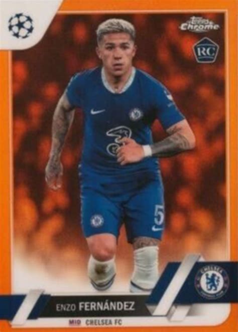 Enzo Fernandez Topps Chrome Uefa Club Competitions Ca Ef