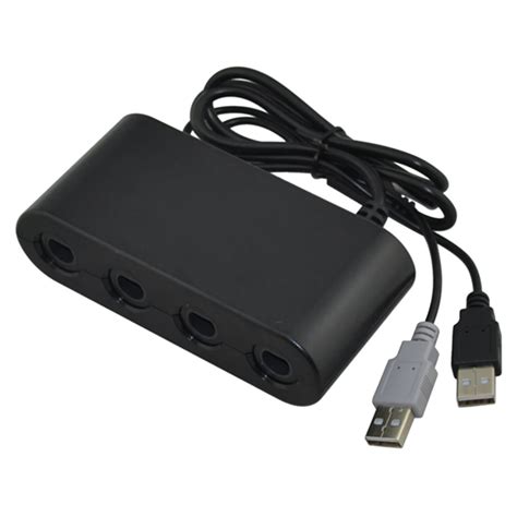 50pcs lots 4 ports for GameCube Controller Adapter converter adapter ...