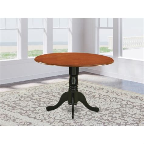 East West Furniture Dublin Traditional Wood Dining Table In Black