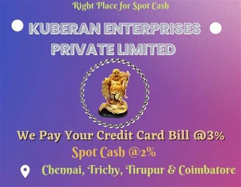 Cash On Credit Card In Thillai Nagar At Best Price In Chennai By