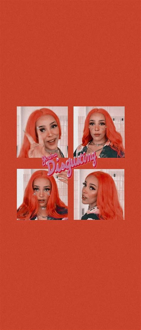 An Image Of A Woman With Red Hair In Four Different Frames And The Caption Is