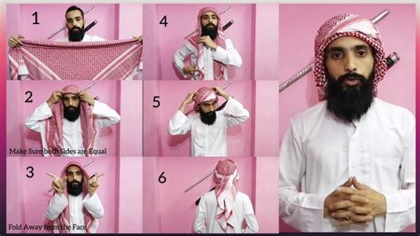 How To Tie Shemagh Scarf Step By Step Tutorials Omar Borkan Al Gala