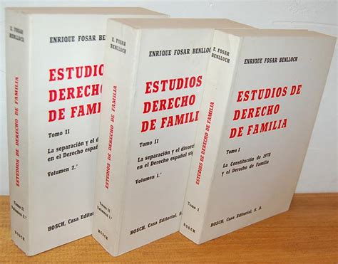 ESTUDIOS DE DERECHO DE FAMILIA 3 Tomos T I La Constitución de 1978