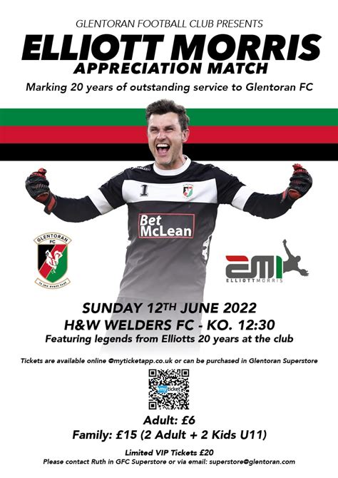 Glentoran Fc On Twitter 𝗘𝗹𝗹𝗶𝗼𝘁𝘁 𝗠𝗼𝗿𝗿𝗶𝘀 𝗔𝗽𝗽𝗿𝗲𝗰𝗶𝗮𝘁𝗶𝗼𝗻 𝗠𝗮𝘁𝗰𝗵 🧤 1️⃣ The