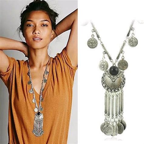 Aliexpress Buy 2016 Fahion Bohemian Style Gypsy Maxi Necklace