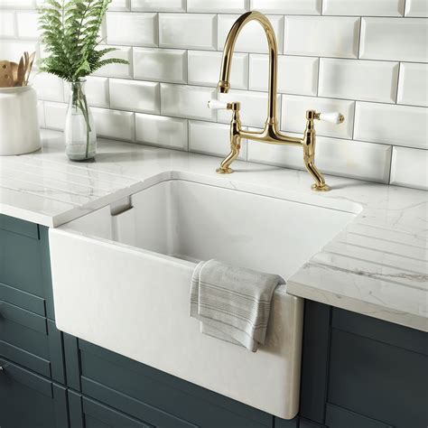 Rangemaster Farmhouse Belfast Kitchen Sink Ceramic Sinks