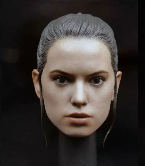 Custom 1 6 Scale Daisy Ridley Star Wars Rey Head Sculpt For Hot Toys