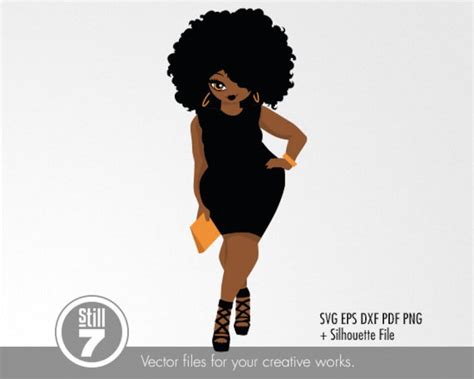 Black Woman Svg Afro Girl Svg Svg Cutting File Eps Dxf Etsy