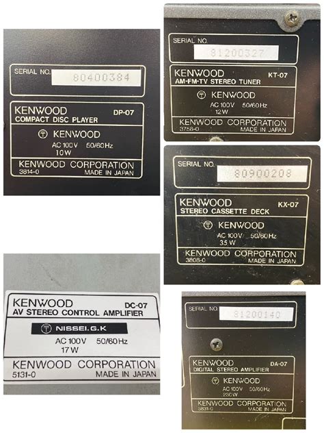 Yahoo オークション T1935 現状品 Kenwood ケンウッド Dc 07 Da 07