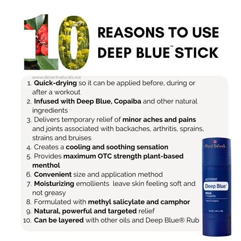 Doterra Deep Blue Stick