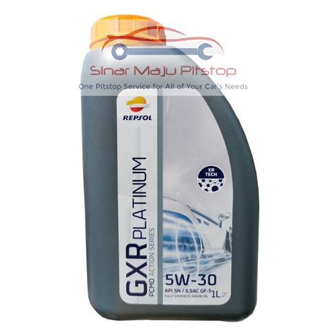 Jual Repsol GXR Platinum 5W 30 API SN ILSAC GF 5 FULLY SYNTHETIC