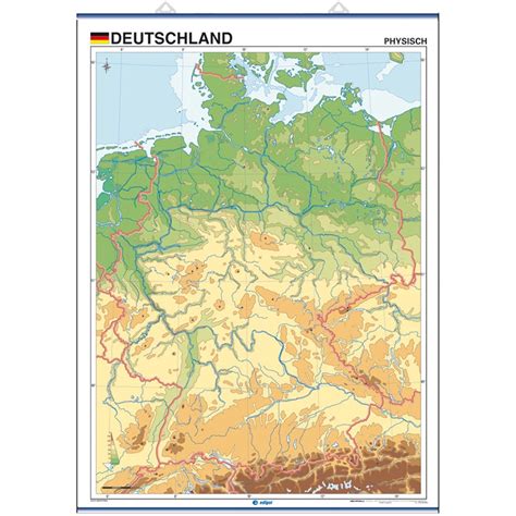 Mapa Fisico De Alemania