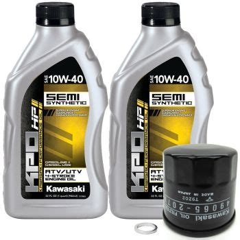 Kawasaki W Kpo Oil Change Kit Quart Mule Sx