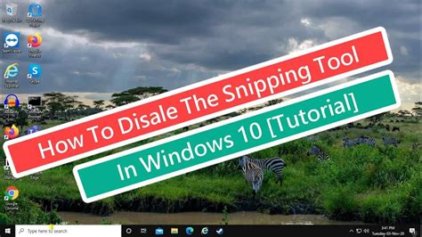 How To Disable The Snipping Tool In Windows 10 [tutorial] Youtube