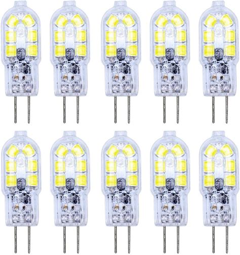 ITALASA 10er Pack G4 LED Lampen 2W G4 LED Leuchtmittel 12 SMD 2835 LEDs