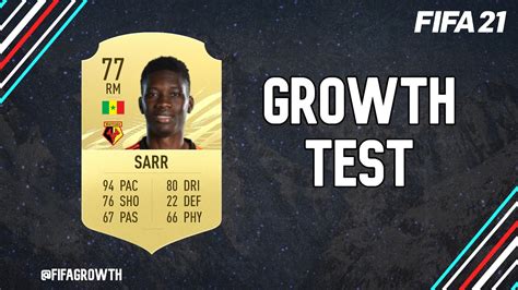 Ismaila Sarr Growth Test Fifa 21 Career Mode Youtube