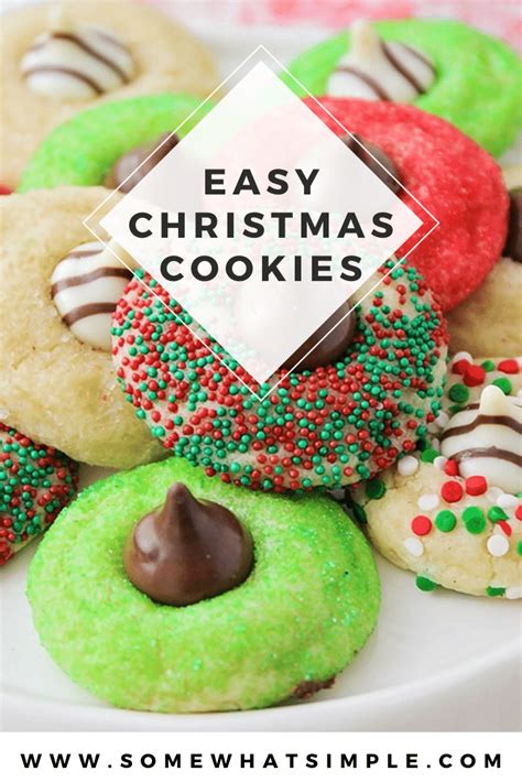 Christmas Blossom Cookies (5 Minute Prep) - Somewhat Simple