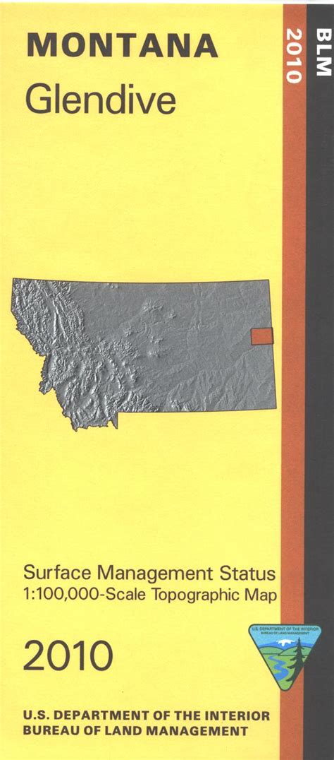 Map Glendive Mt Mt1080s Public Lands Interpretive Association