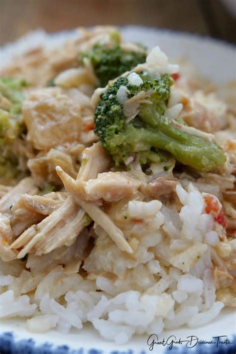 Crock Pot Chicken Broccoli Rice - Great Grub, Delicious Treats