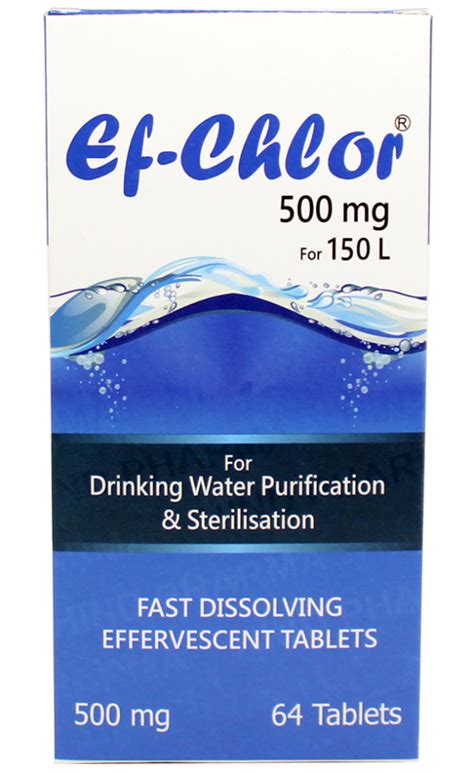 NaDCC Tablets Ef Chlor Water Purification Tablets