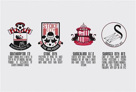 re imagining english premier league football team logos