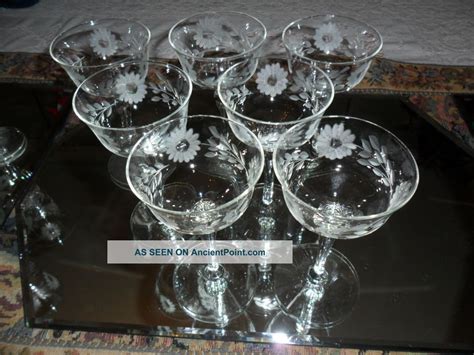 Identification Vintage Etched Stemware Patterns