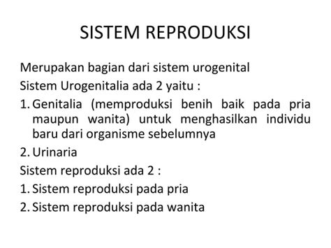 Sistem Reproduksi Ppt