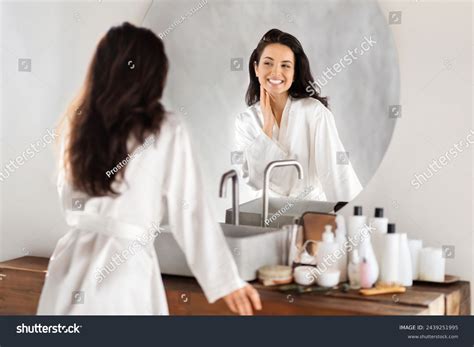 Attractive Brunette Long Haired Millennial Woman Wearing Stock Photo 2439251995 Shutterstock