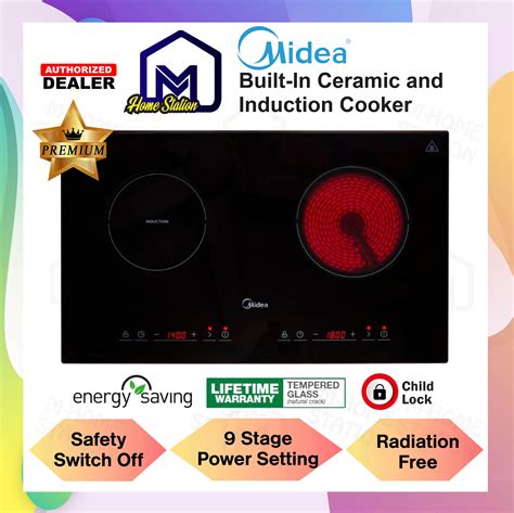 Midea Hybrid Induction And Ceramic Cooktop Cooker Hob Electric Cm Mc