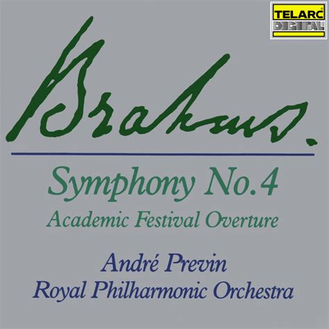 Brahms Symphony No 4 In E Minor Op 98 Academic Festival Overture