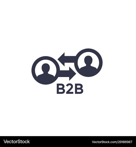 B2b icon Royalty Free Vector Image - VectorStock