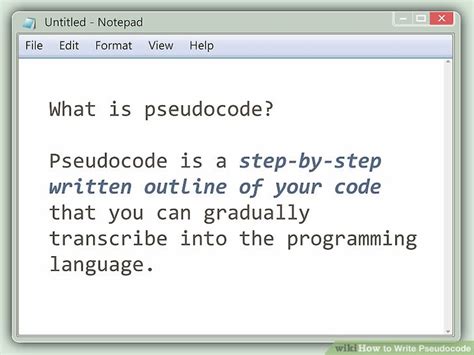 How To Write Pseudocode Steps With Pictures Wikihow