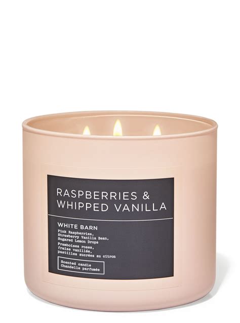 Raspberries Whipped Vanilla Wick Candle Bath And Body Works