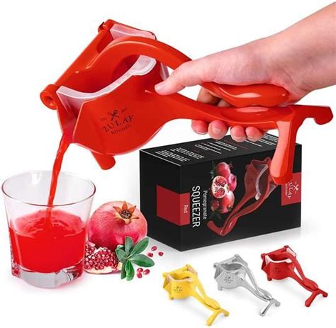 Pomegranate Manual Juicer- Heavy Duty Juice Press Squeezer with Detach – Zulay Kitchen Fruit ...