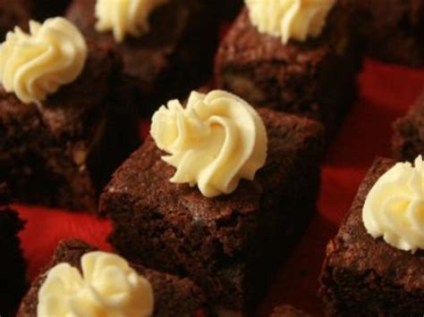 Karamell Brownies Mit Frischk Se Topping Rezept Kochbar De