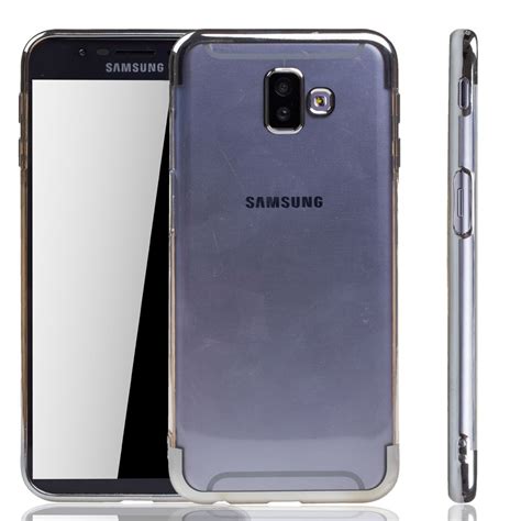 Handyh Lle F R Samsung Galaxy J Plus Silber Clear Tpu Silikon