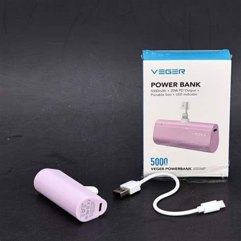 Powerbanka VEGER V0556P růžová bazar OdKarla cz