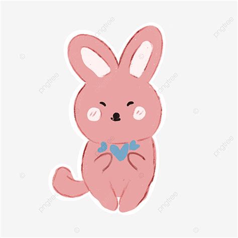 Ilustraciones De Pegatinas De Conejo Coreanas Png Conejito Lindo