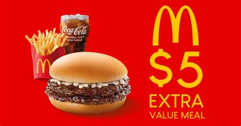 Mcdonalds Introduces New 5 Extra Value Meal Menu With The Launch Of