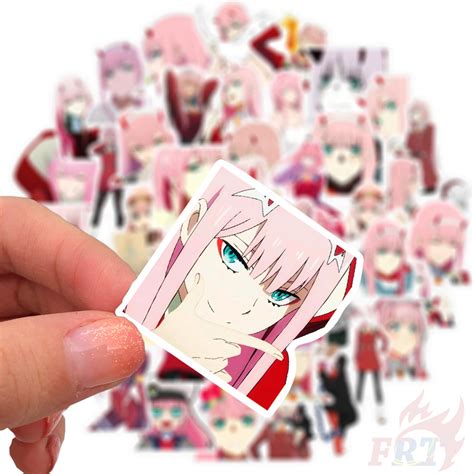 Darling In The Franxx Series 06 Anime Zero Two 02 Stickers 50pcsset Diy Fashion Waterproof